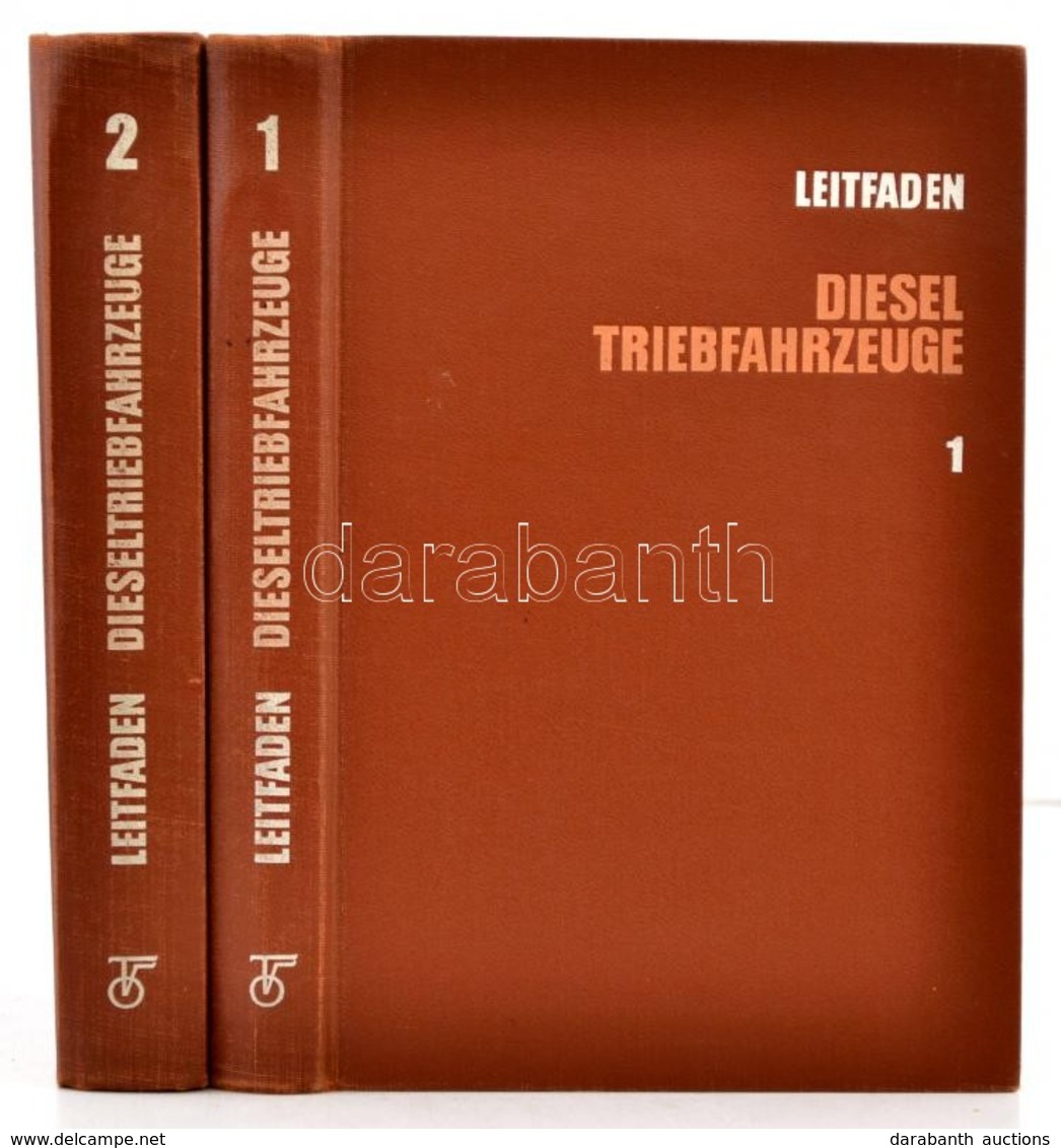 Leitfaden Der Dieseltriebfahrzeuge I-II. Berlin,1966,Transpress VEB Verlag Für Verkehrwesen. Kiadói Műbőr-kötés, Az Egyi - Non Classificati