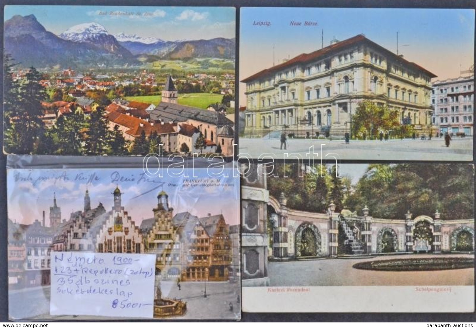 ** * Kb. 123 Db Főleg Régi Német Városképes Lap + 1 Leporello / Cca. 123 Mainly Pre-1945 German Town-view Postcards + 1  - Non Classificati