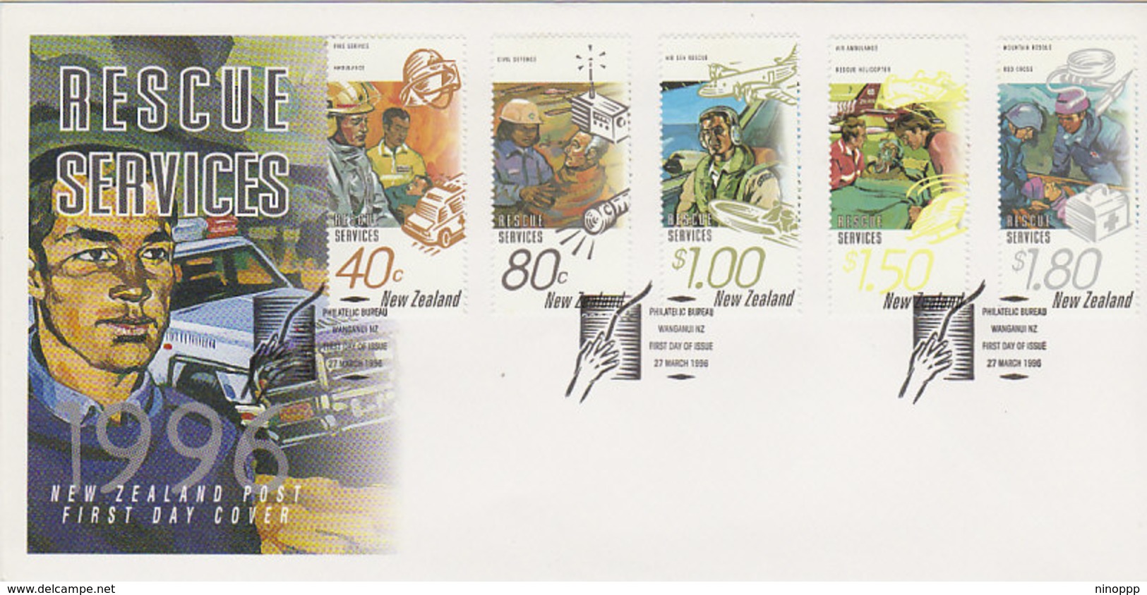 New Zealand 1996 Rescue Services FDC - FDC