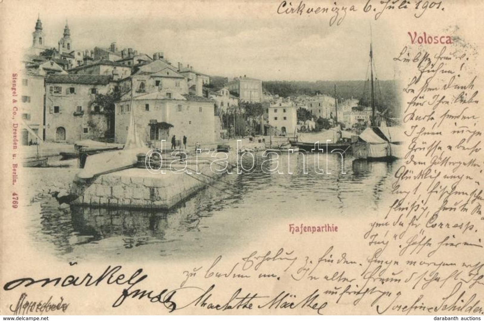 T2 1901 Volosko, Volosca; Hafenparthie / Port - Unclassified
