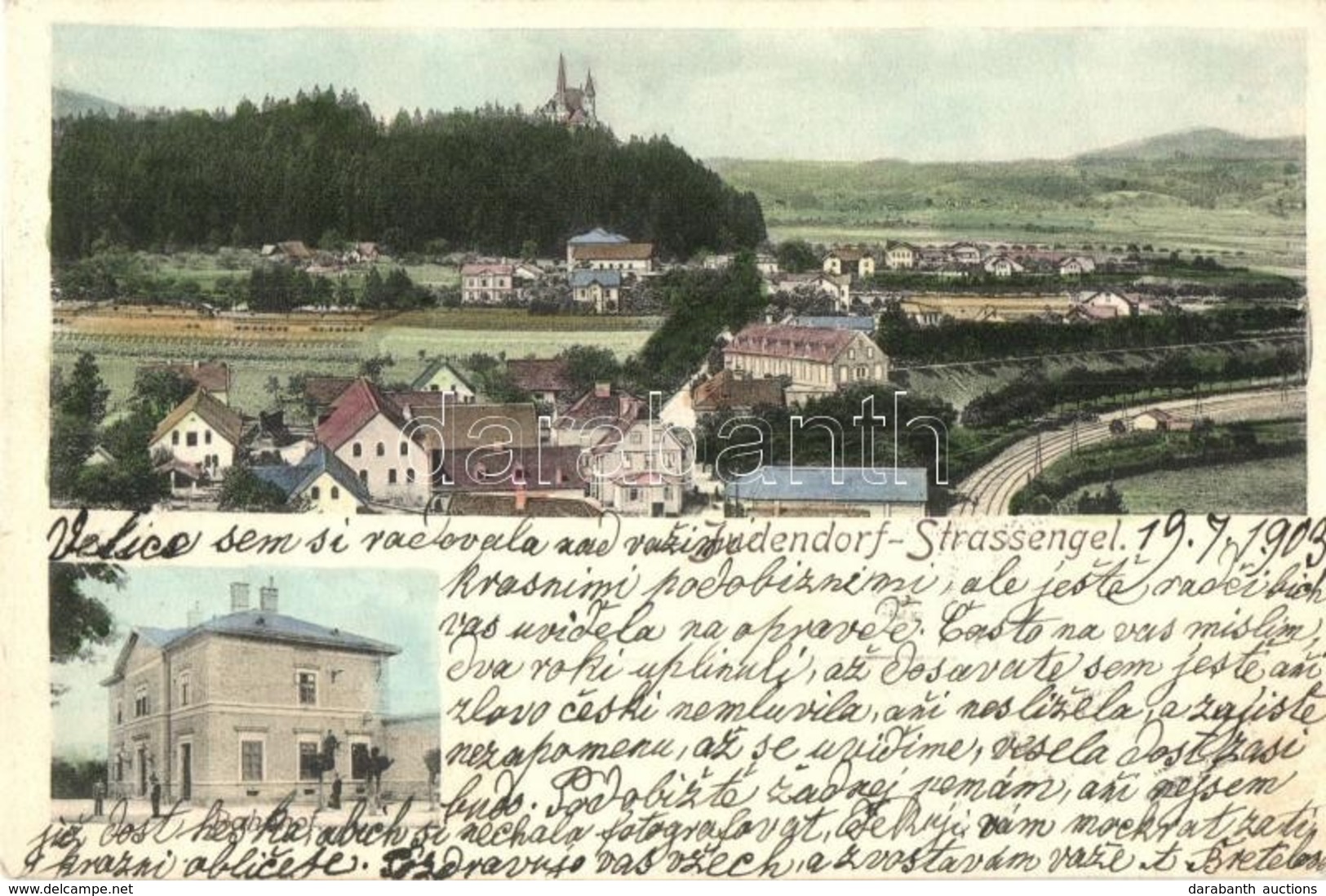 T2 Judendorf-Strassengel (Straßengel), Bahnhof / Panorama, Railway Station, Pilgrimage Church - Non Classificati