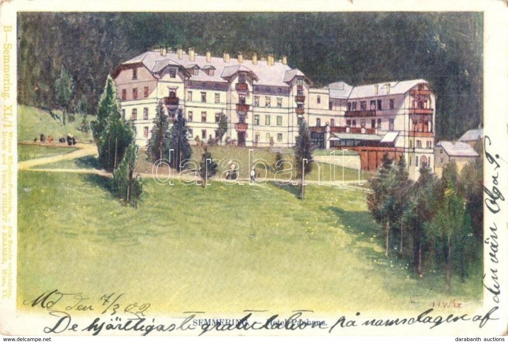 * T2/T3 Semmering, Hotel Panhans. XL/1. Wiener Künstler Postkarte Philipp & Kramer S: H. Wilt (EK) - Non Classificati