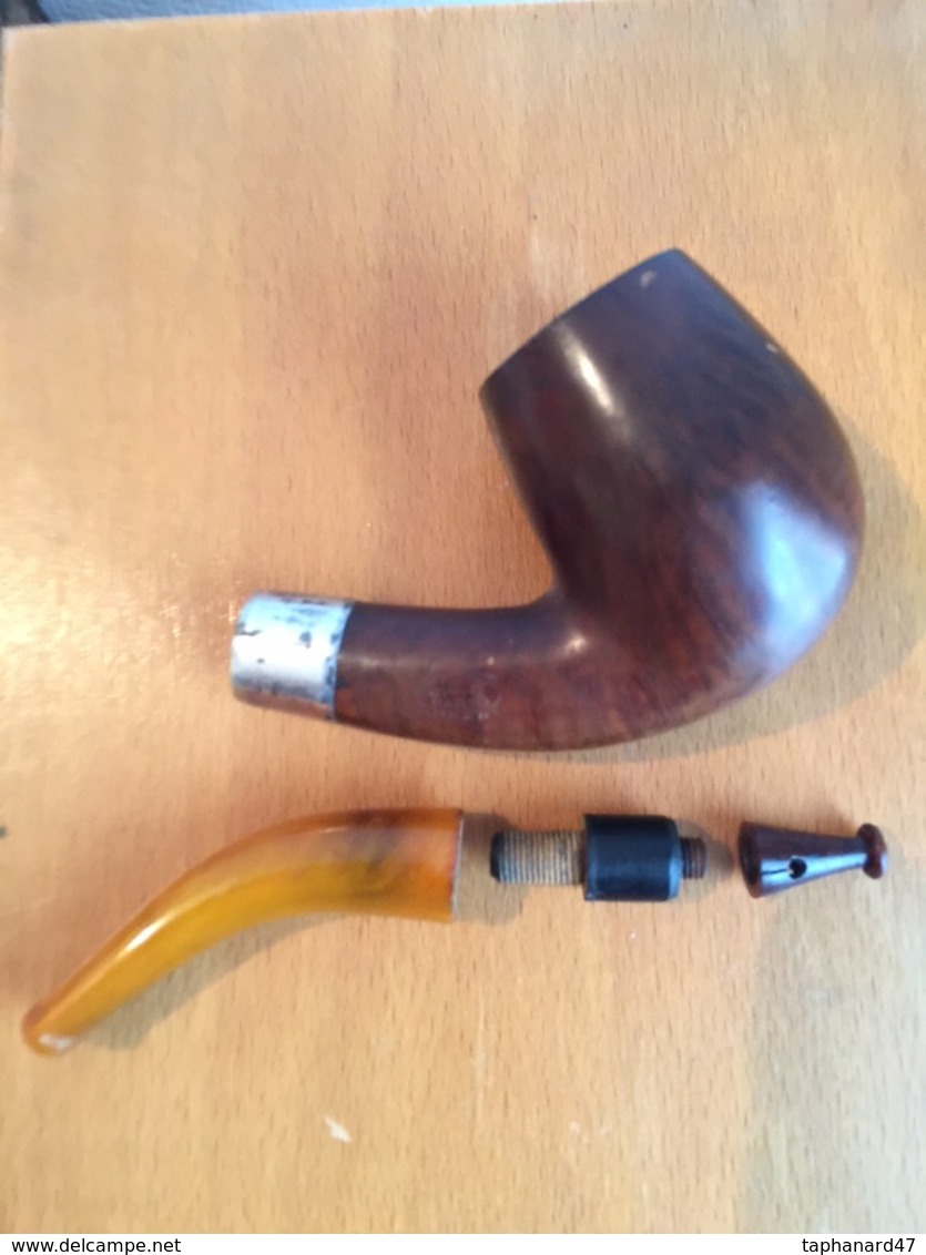 Pipe "LA FRANÇAISE": J.S.B Paris . Bague En Argent (poinçons) . - Heather Pipes