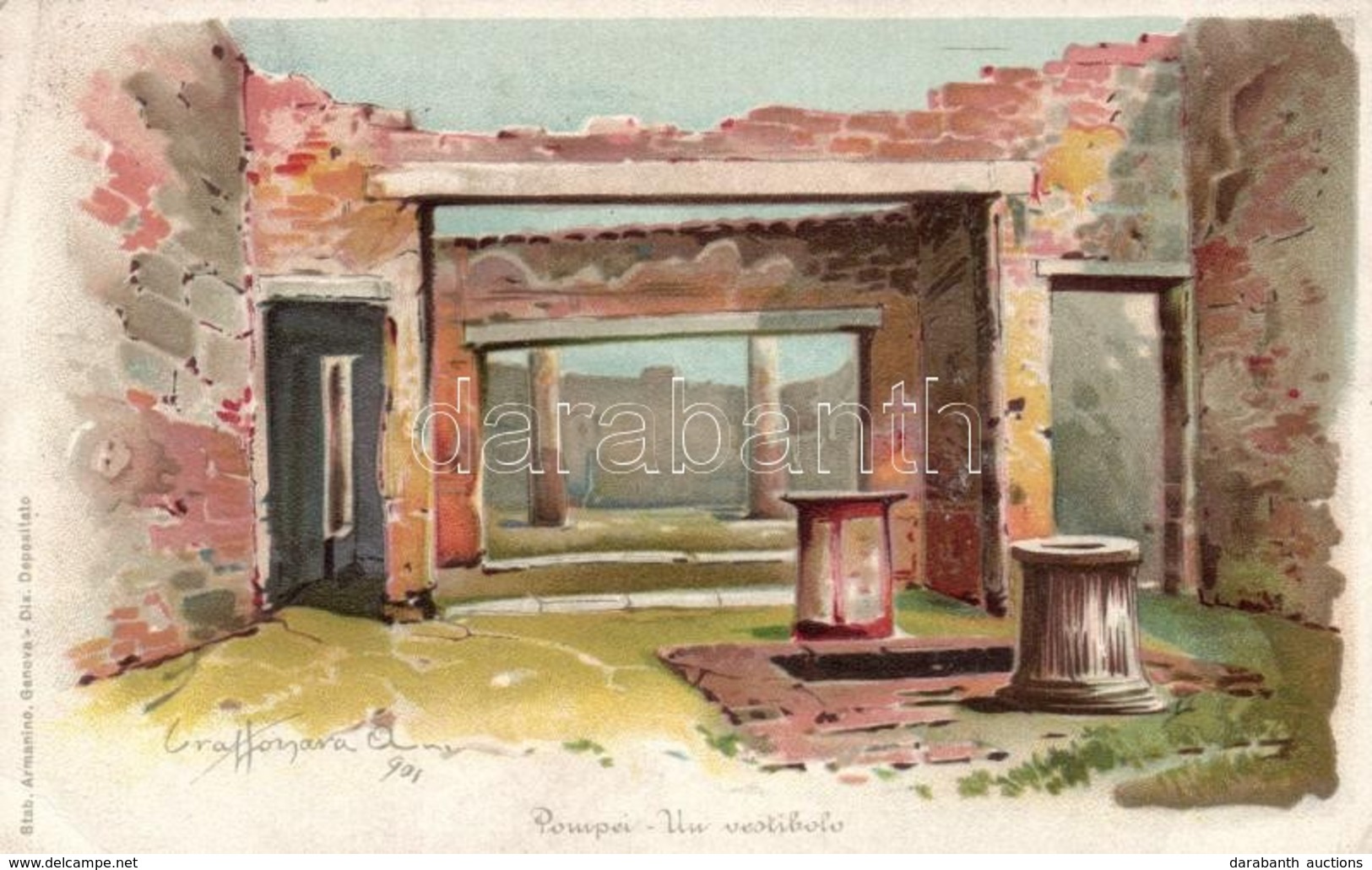 * T2/T3 Pompei, Vestibule, Litho (EK) - Non Classificati