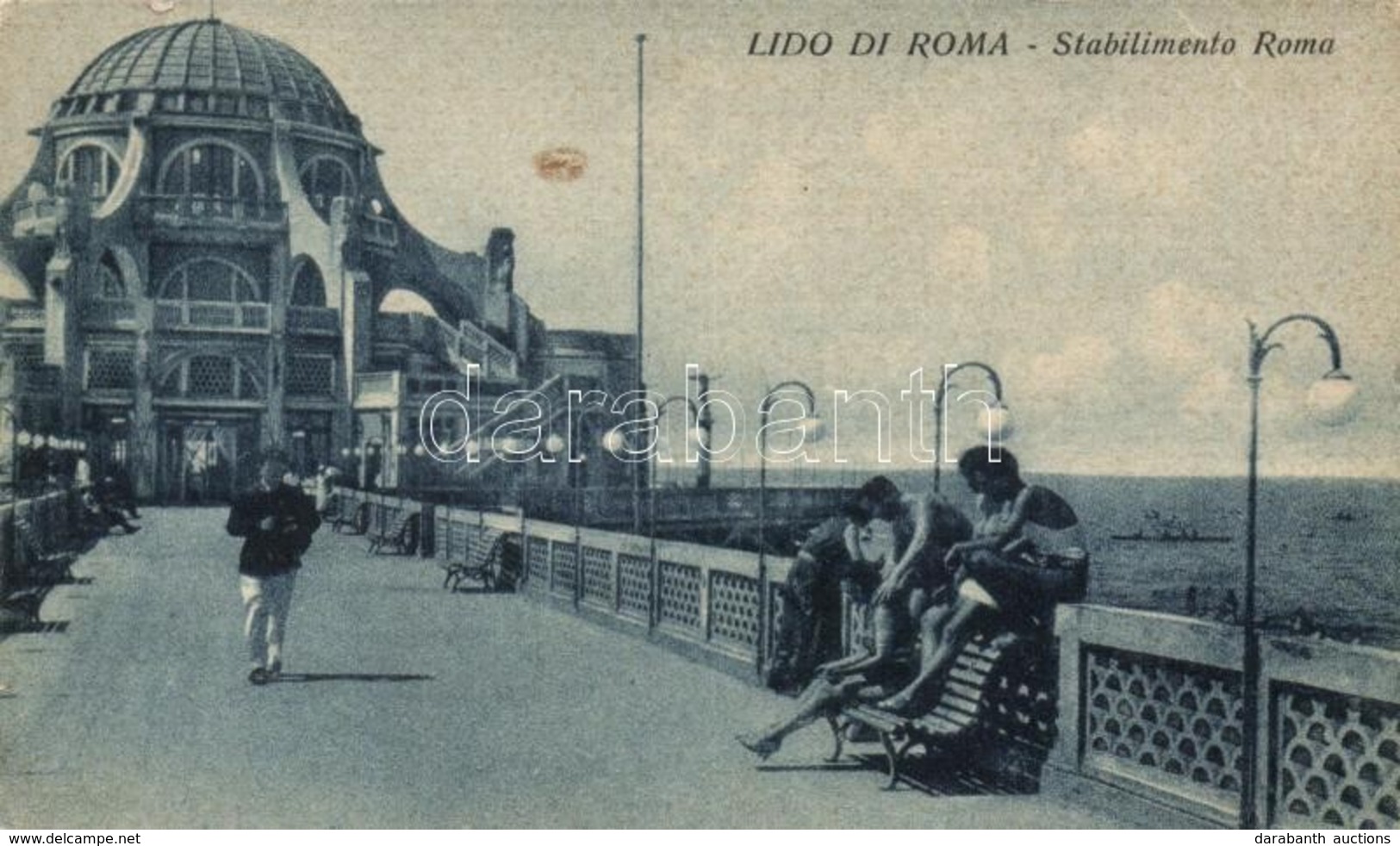 ** T3/T4 Rome, Roma; Beach, Buffet Station (small Tear) - Non Classificati