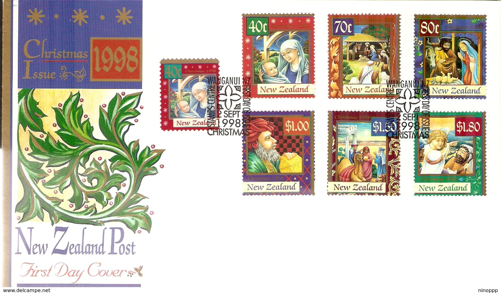 New Zealand 1998 Christmas FDC - FDC