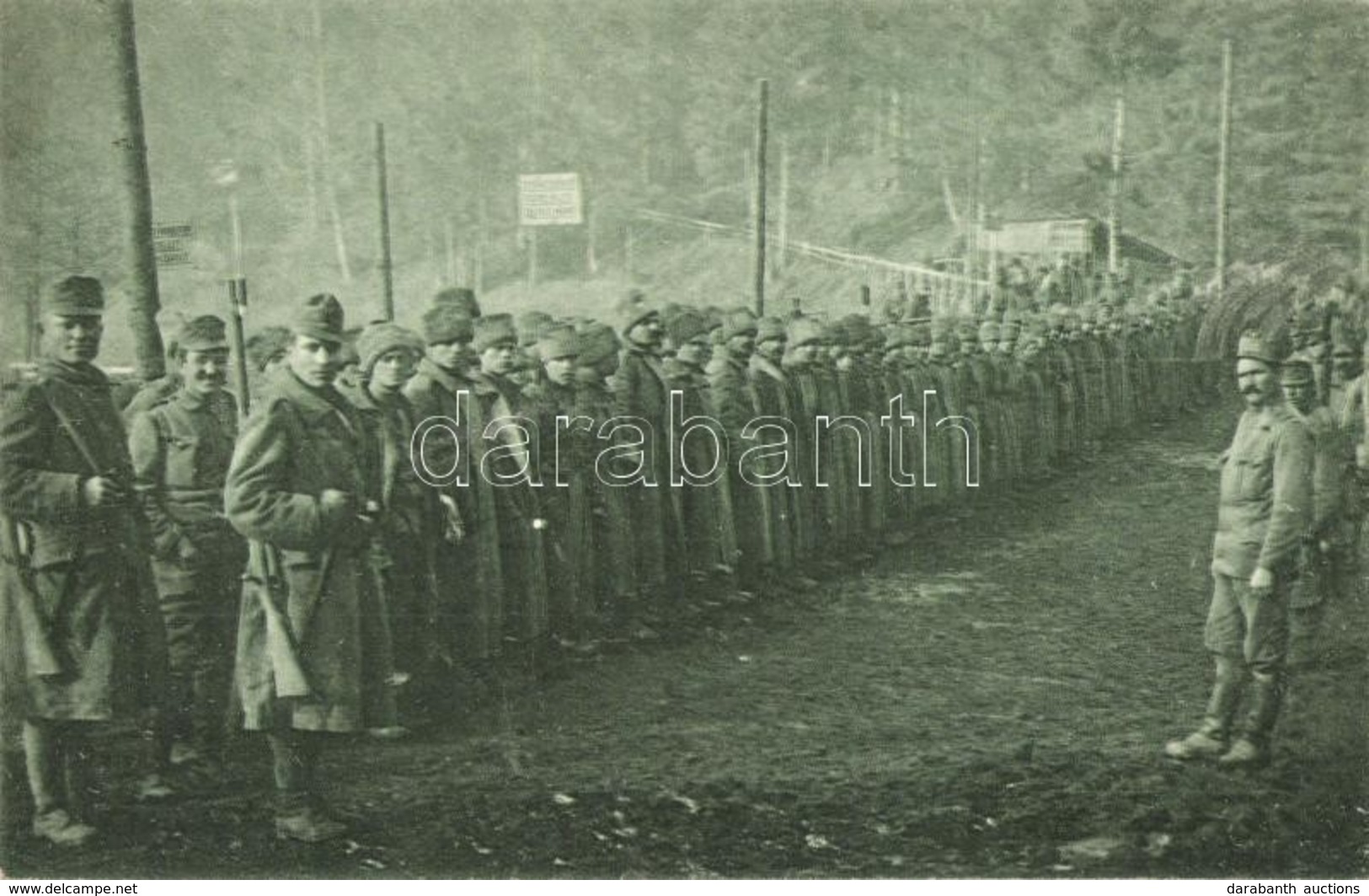 ** T2 A 33-asok Megszámlálják A Hadifoglyaikat. Aradi 33. Gyalogezred Rokkantalap Segélylap / WWI K.u.k. Military, Soldi - Non Classificati