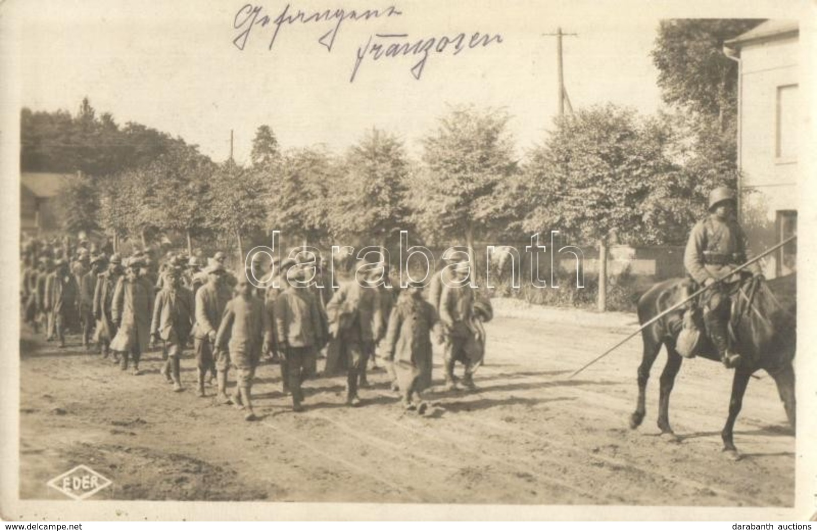 * T2 Gefangene Französen / Francia Hadifoglyok Osztrák-magyar Katonai Kísérettel / WWI Austro-Hungarian K.u.K. Military  - Non Classificati