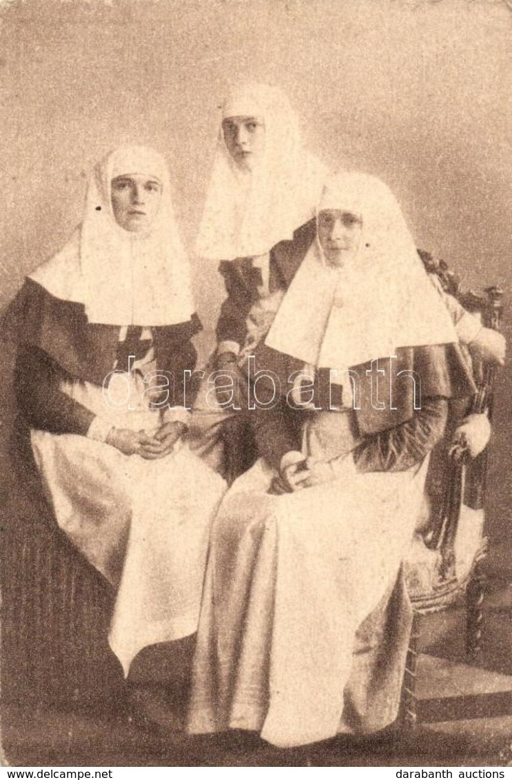 ** T2/T3 Alexandra Feodorovna, Empress Of Russia And Her Daugthers, Grand Duchess Olga Nikolaevna And Grand Duchess Tati - Non Classificati