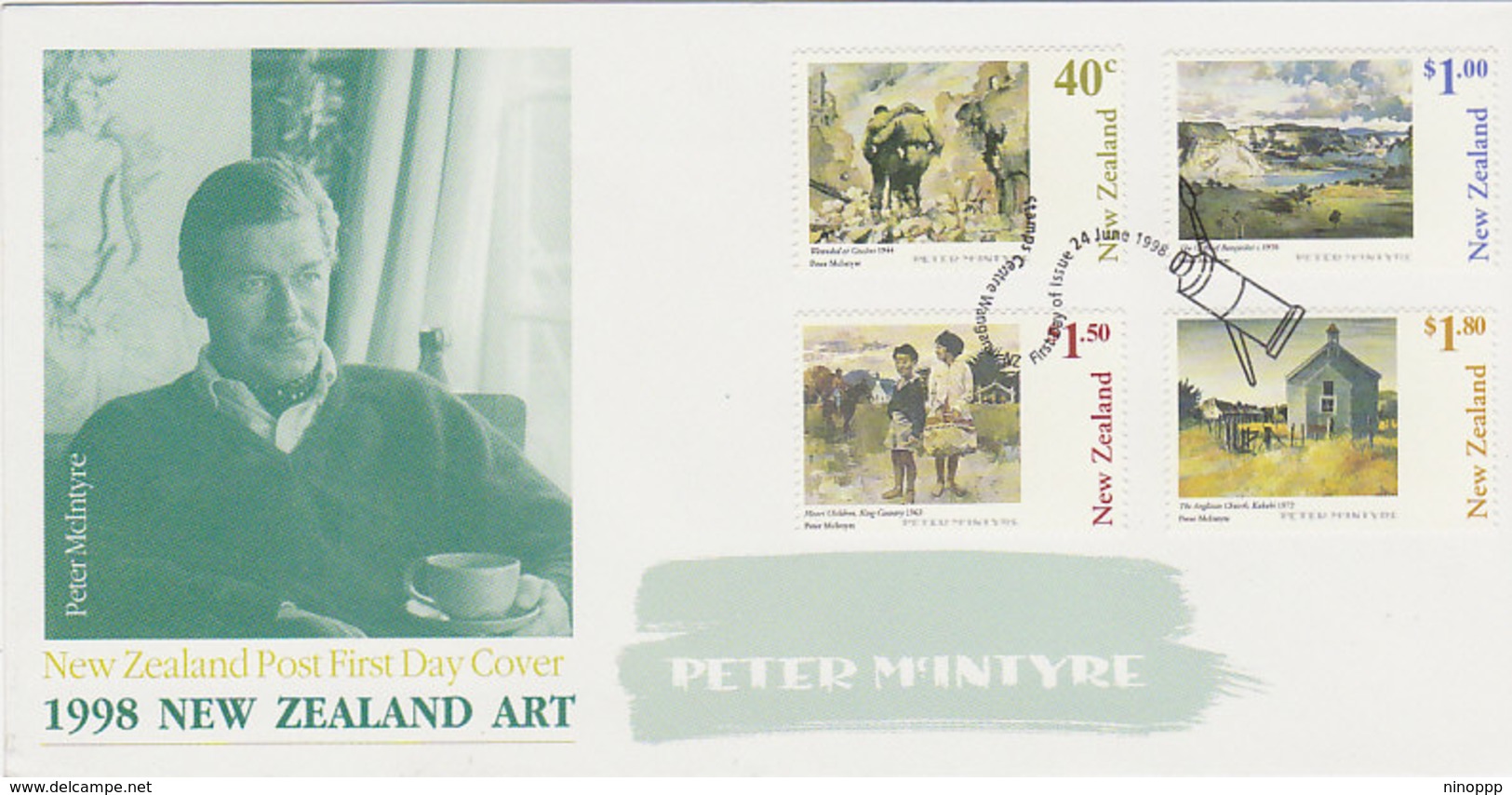 New Zealand 1998 Paintings By Peter MacIntyre  FDC - FDC