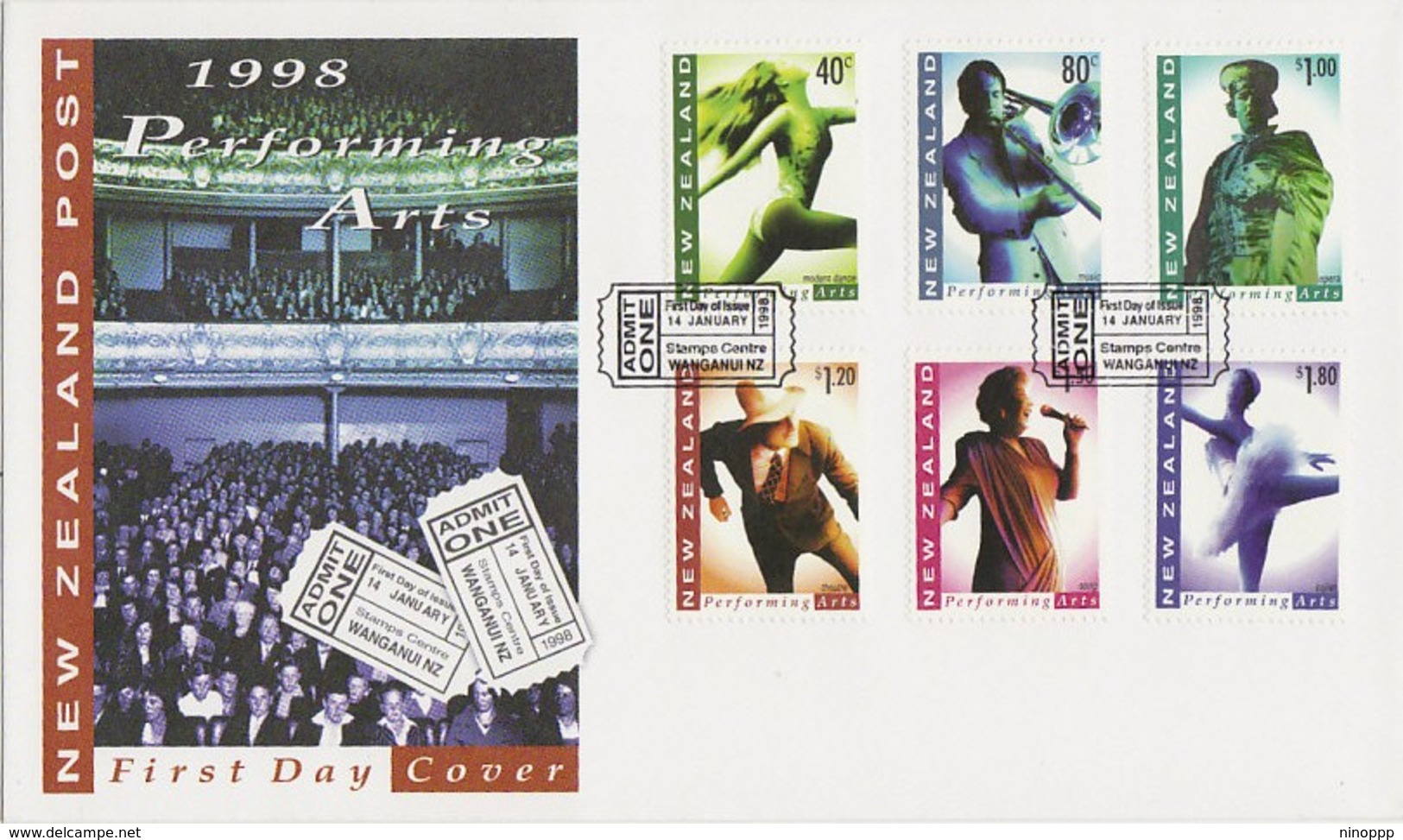 New Zealand 1998 Performing Arts FDC - FDC