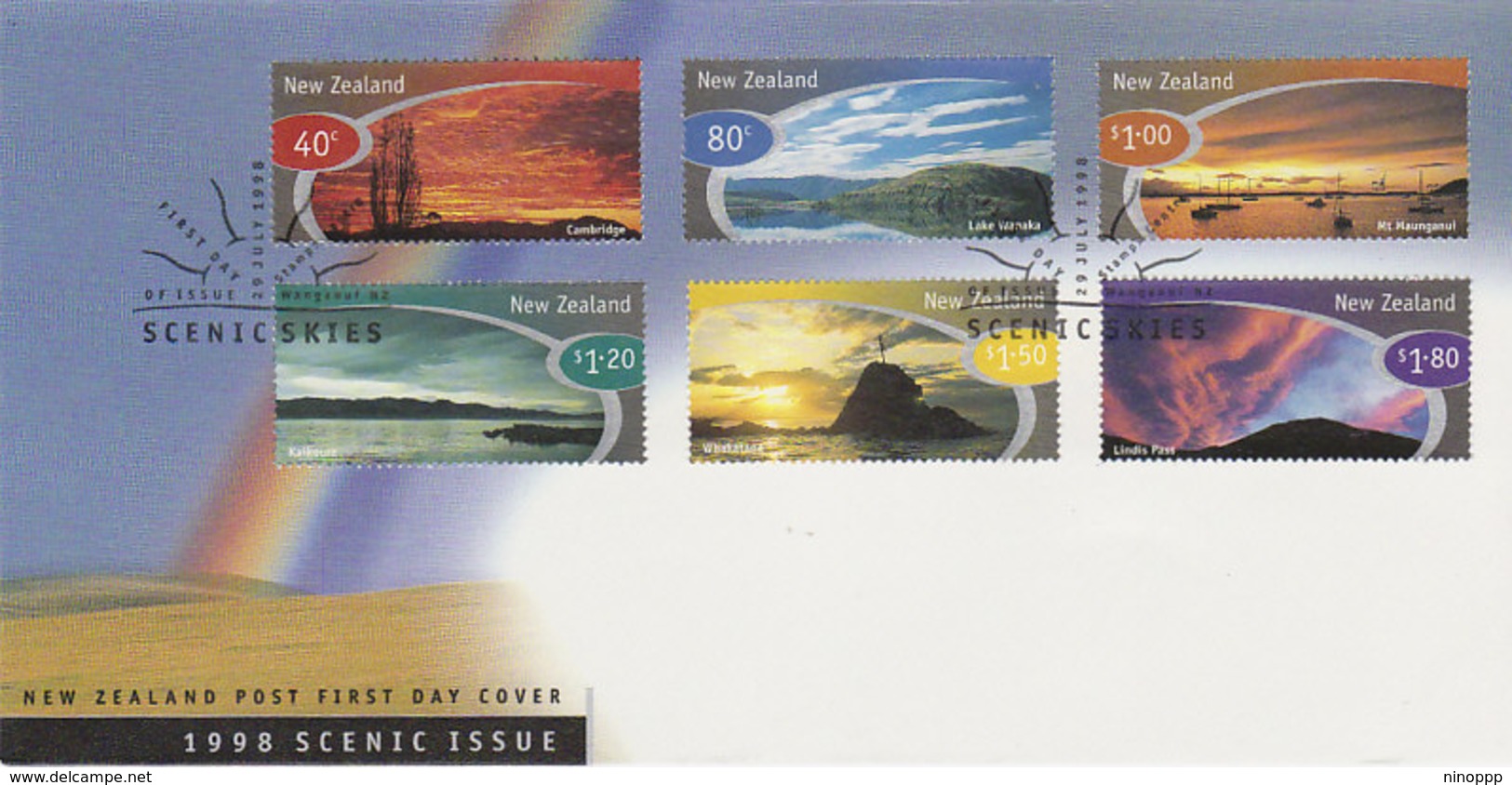 New Zealand 1998 Scenic Skies FDC - FDC