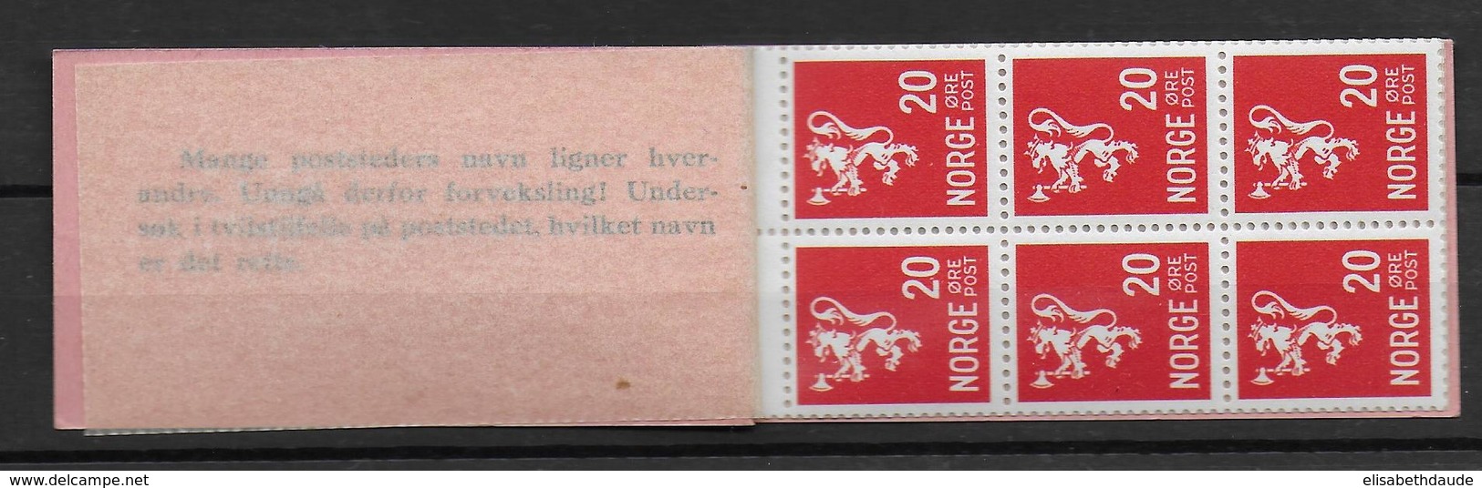 NORVEGE - 1937 - CARNET USAGE COURANT RARE  **/MNH - - Libretti