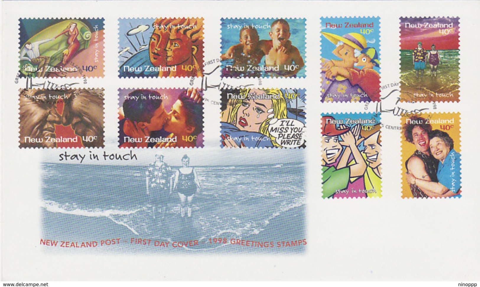 New Zealand 1998 Stay In Touch Self Adhesive  FDC - FDC