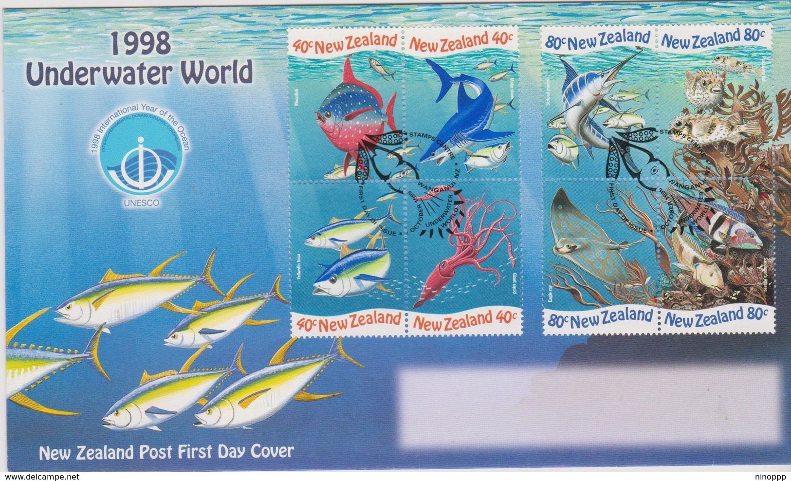 New Zealand 1998 Underwater World FDC - FDC