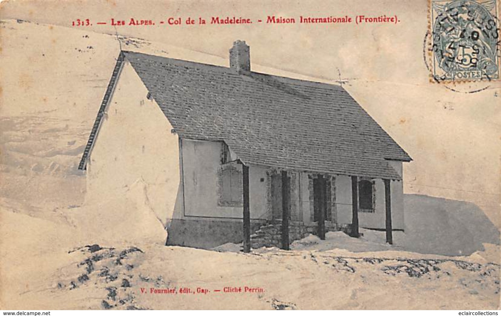 La Madeleine   73     Le Col.   Maison Internationale Frontalière   (voir Scan) - Other & Unclassified