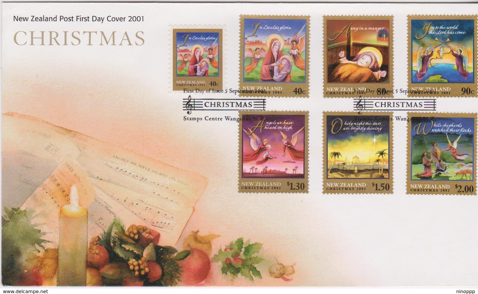 New Zealand 2001 Christmas FDC - FDC