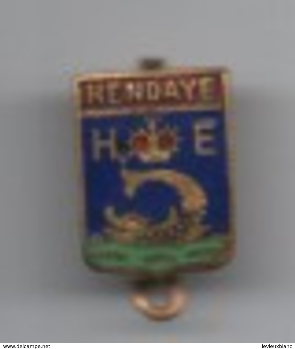 Insigne De Revers à  épingle/Écusson/HENDAYE/ Bronze Estampé Cloisonné émaillé/ Vers 1930-1950       MED261 - Otros & Sin Clasificación