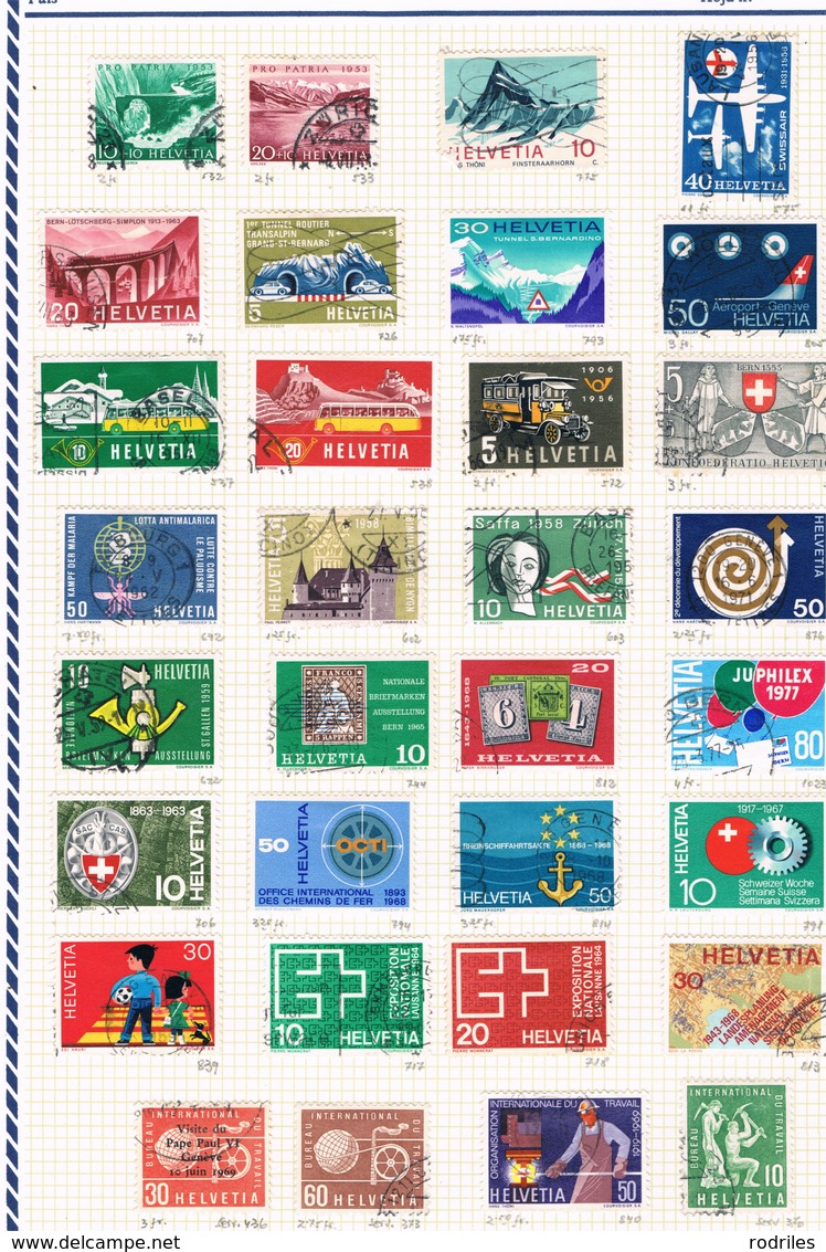 Colección De Sellos De 9 Países. Sellos Nuevos O Usados. A Destacar Francia E Italia - Verzamelingen (in Albums)