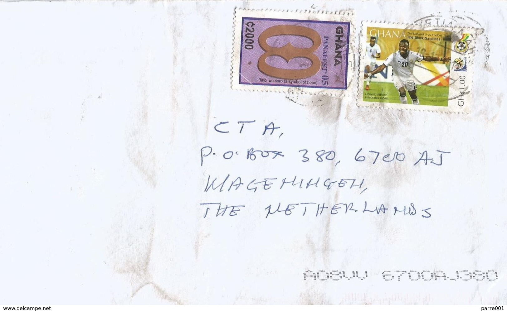 Ghana 2011 Neketia PANAFEST C2000 Mi D3763 Football C1 U-20 Cover - Ghana (1957-...)