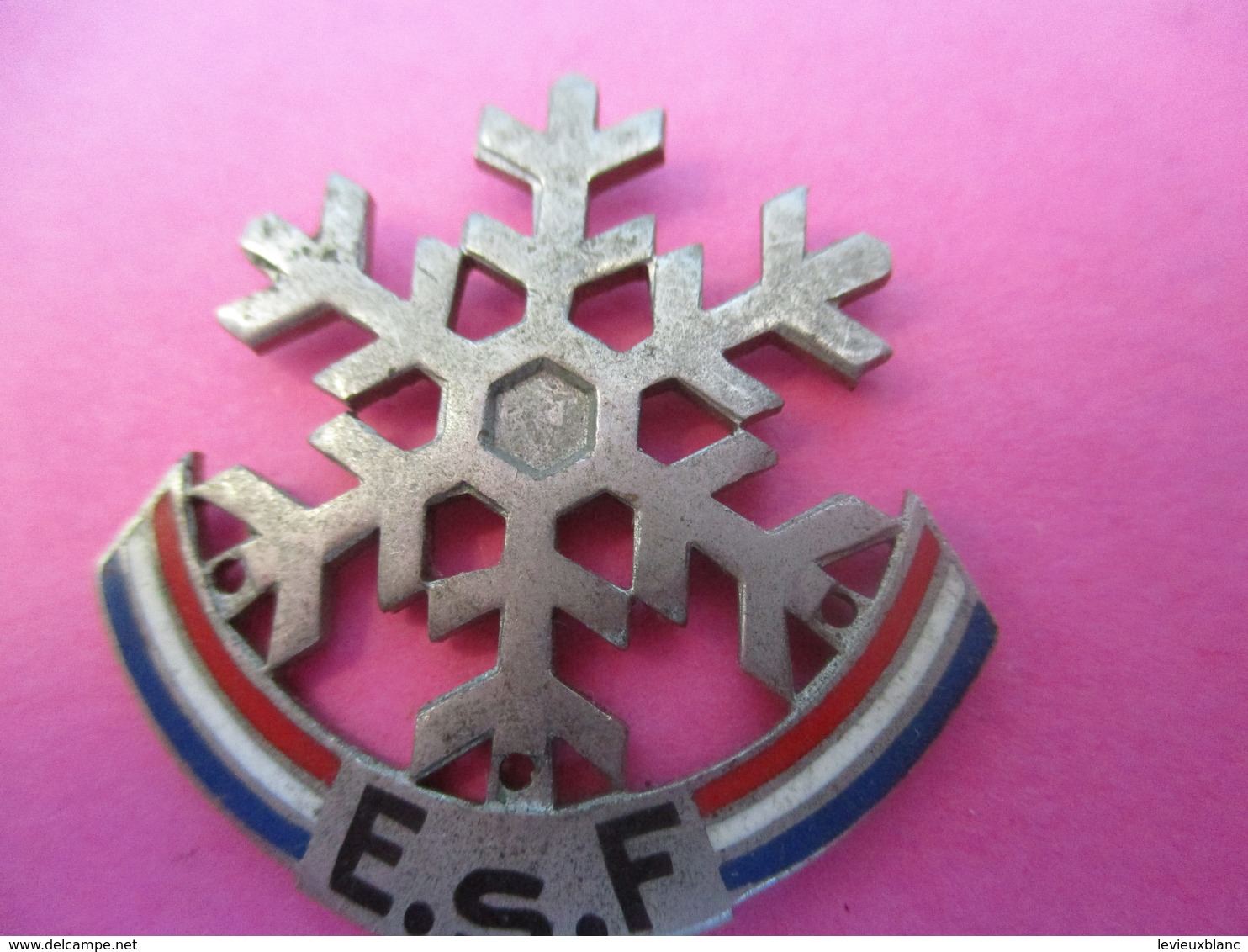 Médaille De Sport à épingle/ Flocon  / Arthus Bertrand/ Bronze Nickelé émaillé/ Vers 1950             MED272 - Wintersport