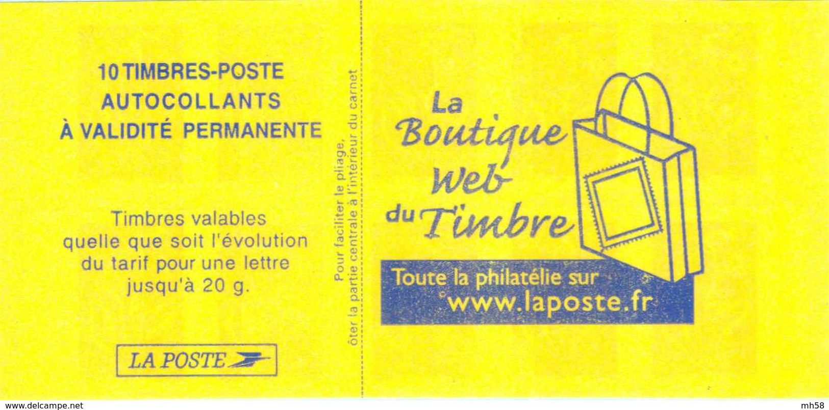 FRANCE - Carnet Date 7.09.06.05 - TVP Lamouche Rouge - YT 3744 C2 / Maury 549 - Autres & Non Classés
