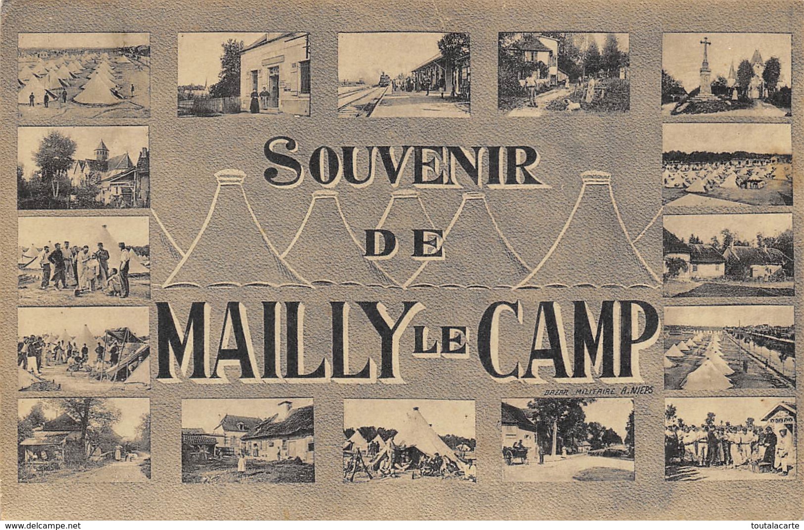 LOT DE 35 CARTES LA PLUPART AVEC ANIMATIONS PRESQUE LA MOITIE MILITARIA CAMP DE MAILLY à voir !!