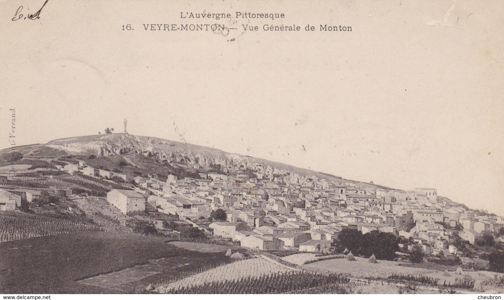 63. VEYRE MONTON. CPA.  VUE GÉNÉRALE DE VEYRE MONTON. ANNÉE 1905 - Veyre Monton