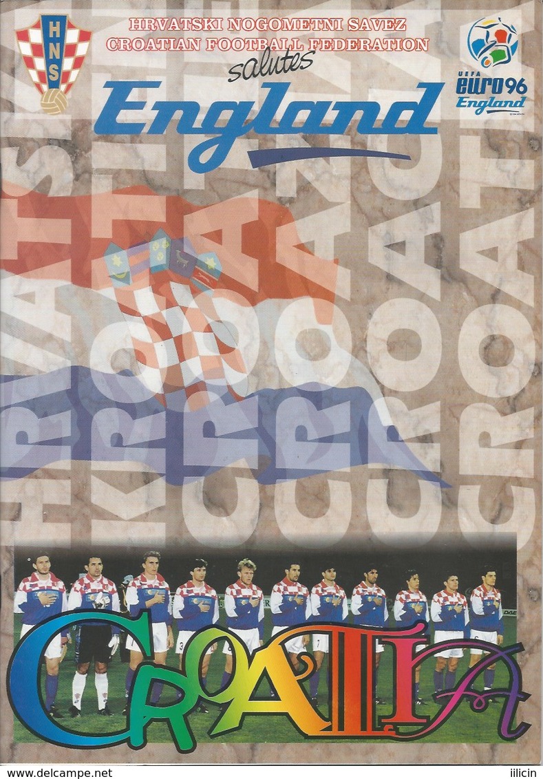 Sport Programme PR000043 - Football (Soccer / Calcio) Croatia Narional Team UEFA European Championships 1996 - Programas