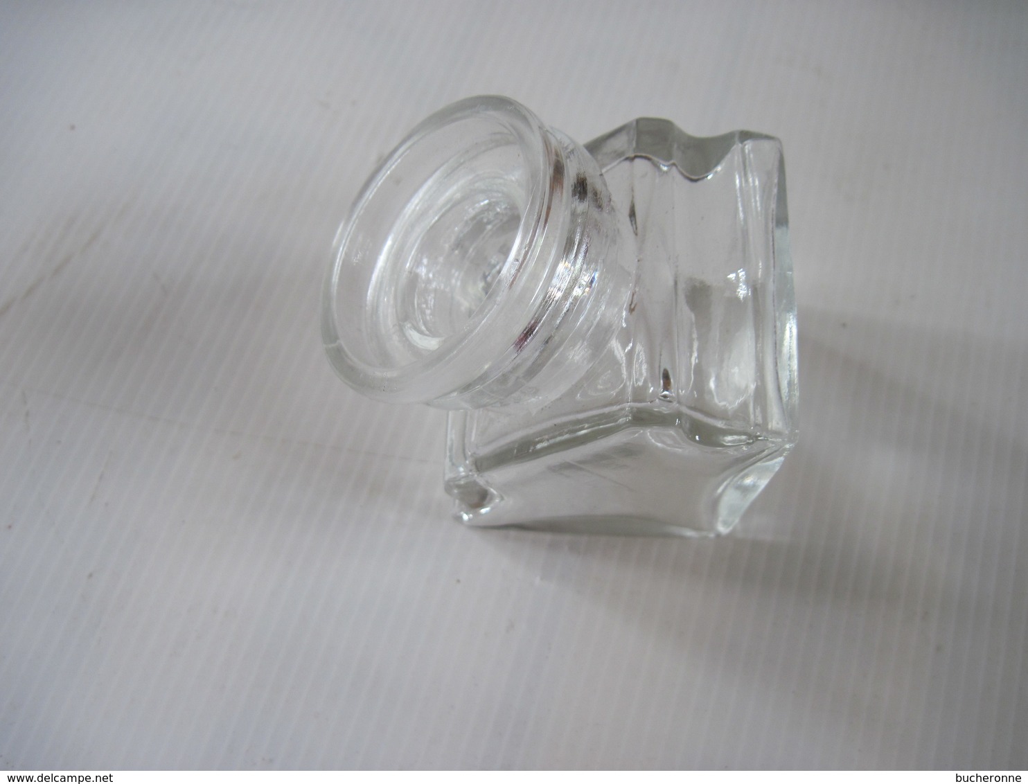 Ancien Encrier En Verre Porte Plume T.B.E.  Objet De Vitrine - Inkwells