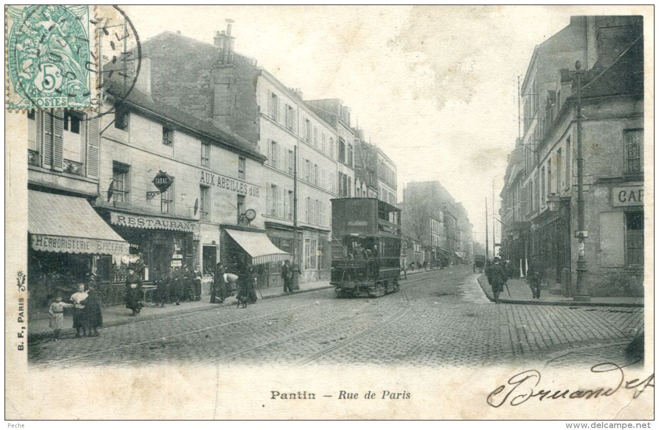 N°64902 -cpa Pantin -rue De Paris- - Pantin