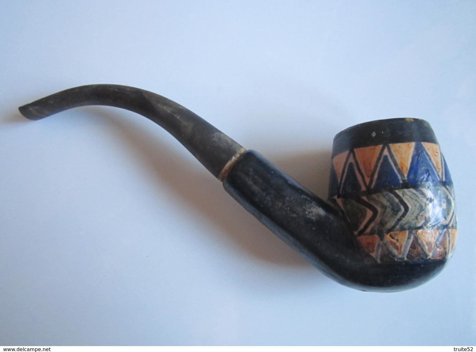 PIPE Avec Motifs En Porcelaine ? Poids De La Pipe 83 Grammes - Porzellanpfeifen