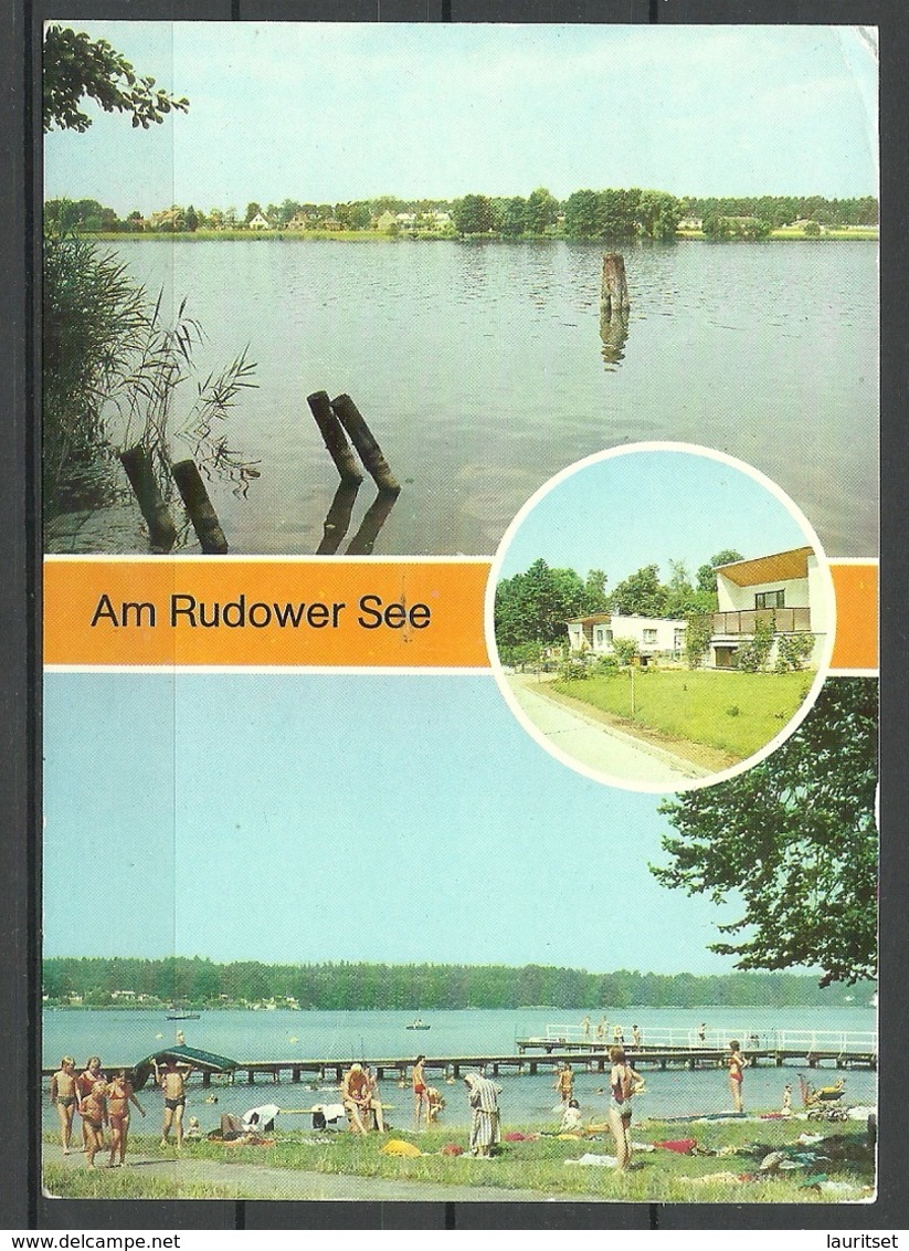 Deutschland Ansichtskarte RUDOWER See Lenzen Elbe Kr. Ludwigslust 1995 Gesendet, Mit Briefmarke - Ludwigslust
