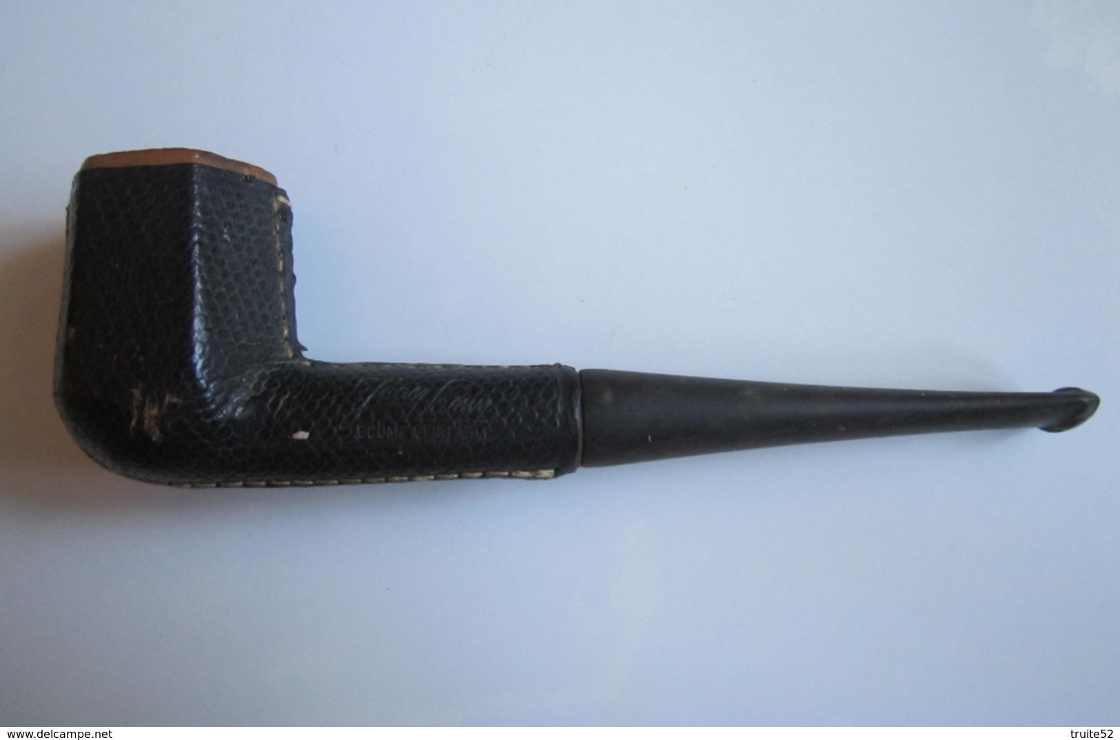 PIPE En CUIR Jean LAMY ECUME VERITABLE - Heather Pipes