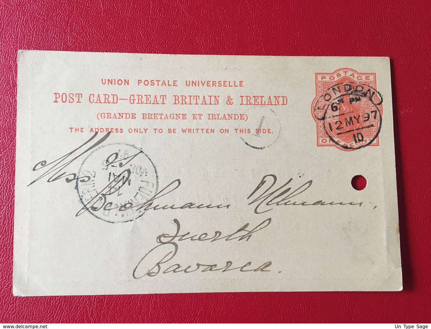 Great Britain - Stationnary - From London To Bavaria 1897 - TAXE - (W1070) - Interi Postali