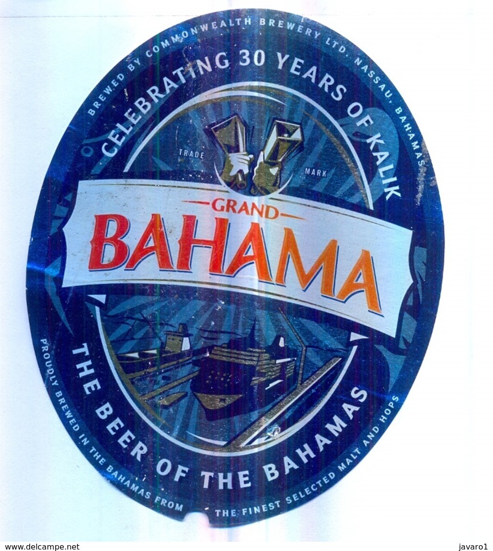 BAHAMAS : complete set of 14 KALIK beer DIFFERENT ISLAND labels  only FRONT label