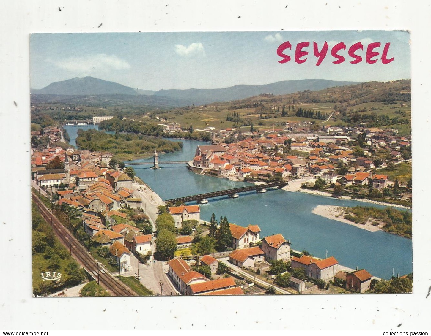 Cp, 01 , Ain , 74 ,Haute Savoie ,les DEUX SEYSSEL Séparés Par Le Rône , Voyagée 1972 - Seyssel