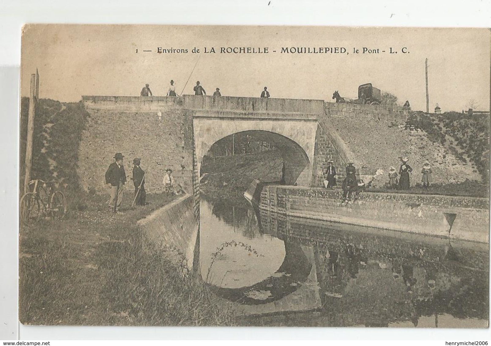 17 Env De La Rochelle Mouillepied Le Pont Cachet Postes Et Telegraphes 1906 Charente Inférieure - La Rochelle