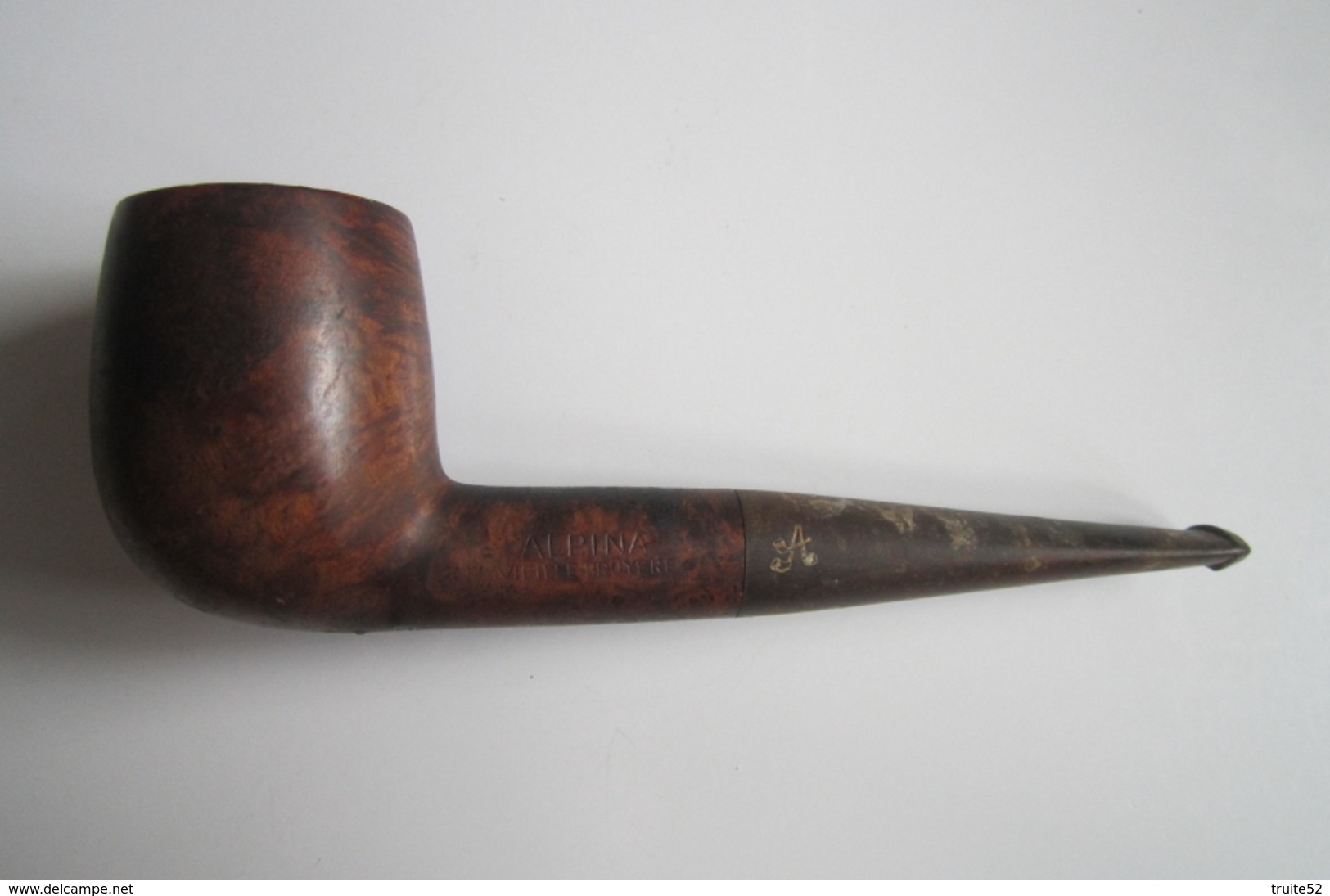 PIPE ALPINA VIEILLE BRUYERE Lettre A Faite Avec Trois Pipes - Heather Pipes