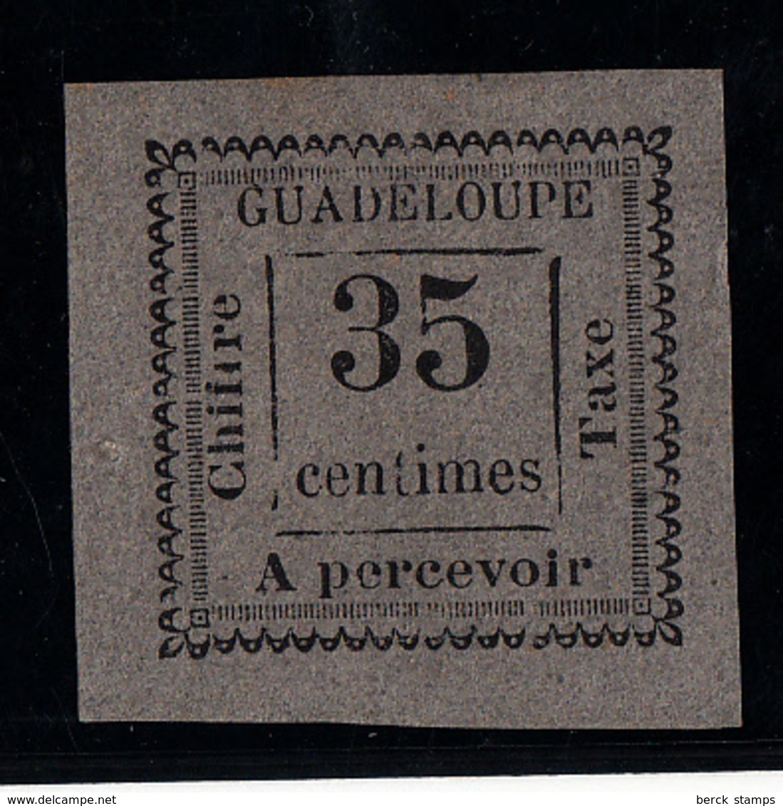 GUADELOUPE - TAXE N° 11 - 35c GRIS - BELLES MARGES - SANS GOMME. - Portomarken