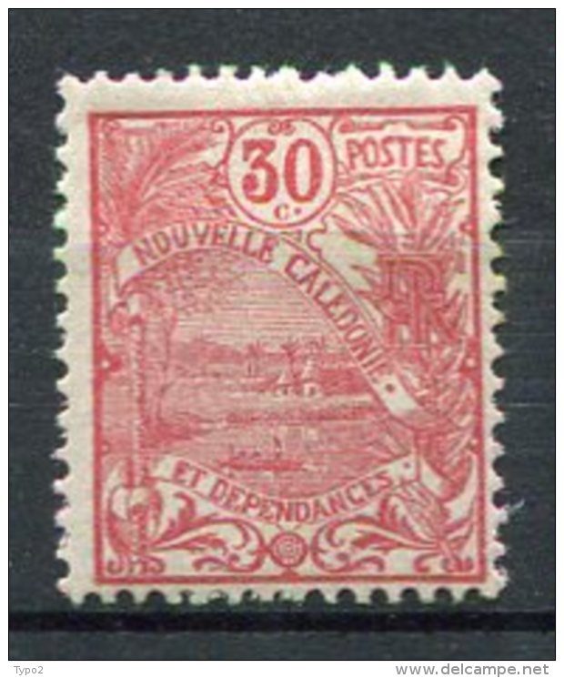 NOUVELLE-CALEDONIE -  Yv. N°  118  *   30c  Rose  Cote  3 Euro  BE  2 Scans - Neufs