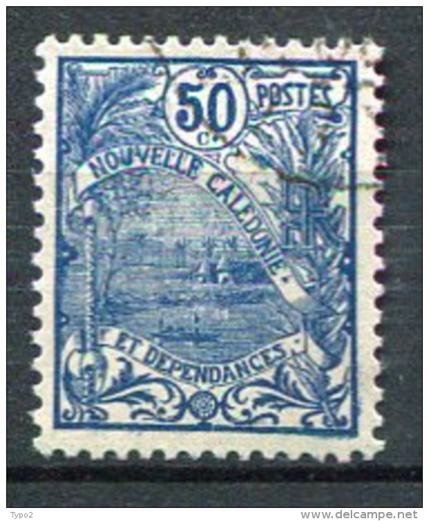 NOUVELLE-CALEDONIE -  Yv. N°  120  (o)   50c Bleu    Cote  2 Euro  BE - Oblitérés