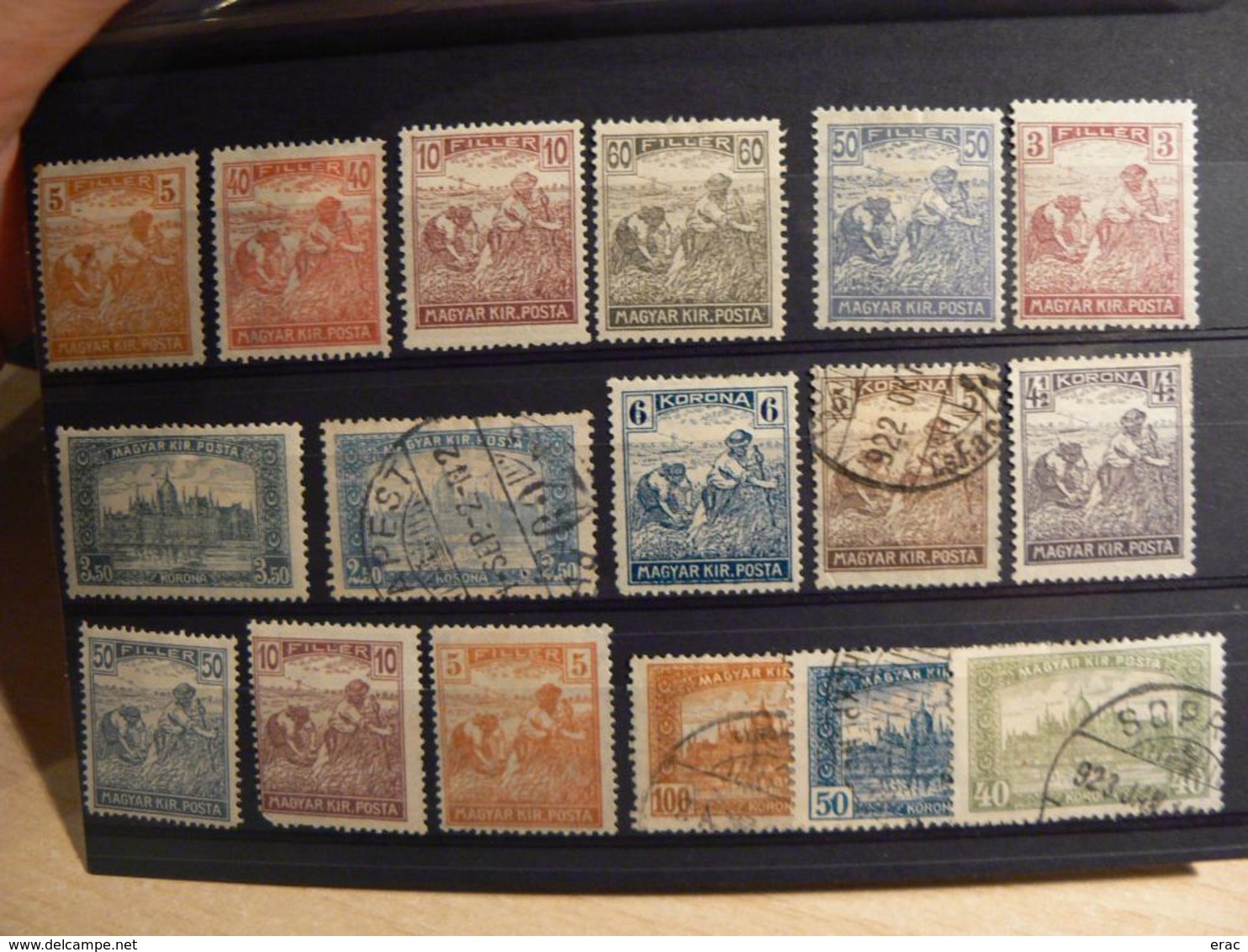 Hongrie - Lot De Timbres Anciens - Collections (sans Albums)