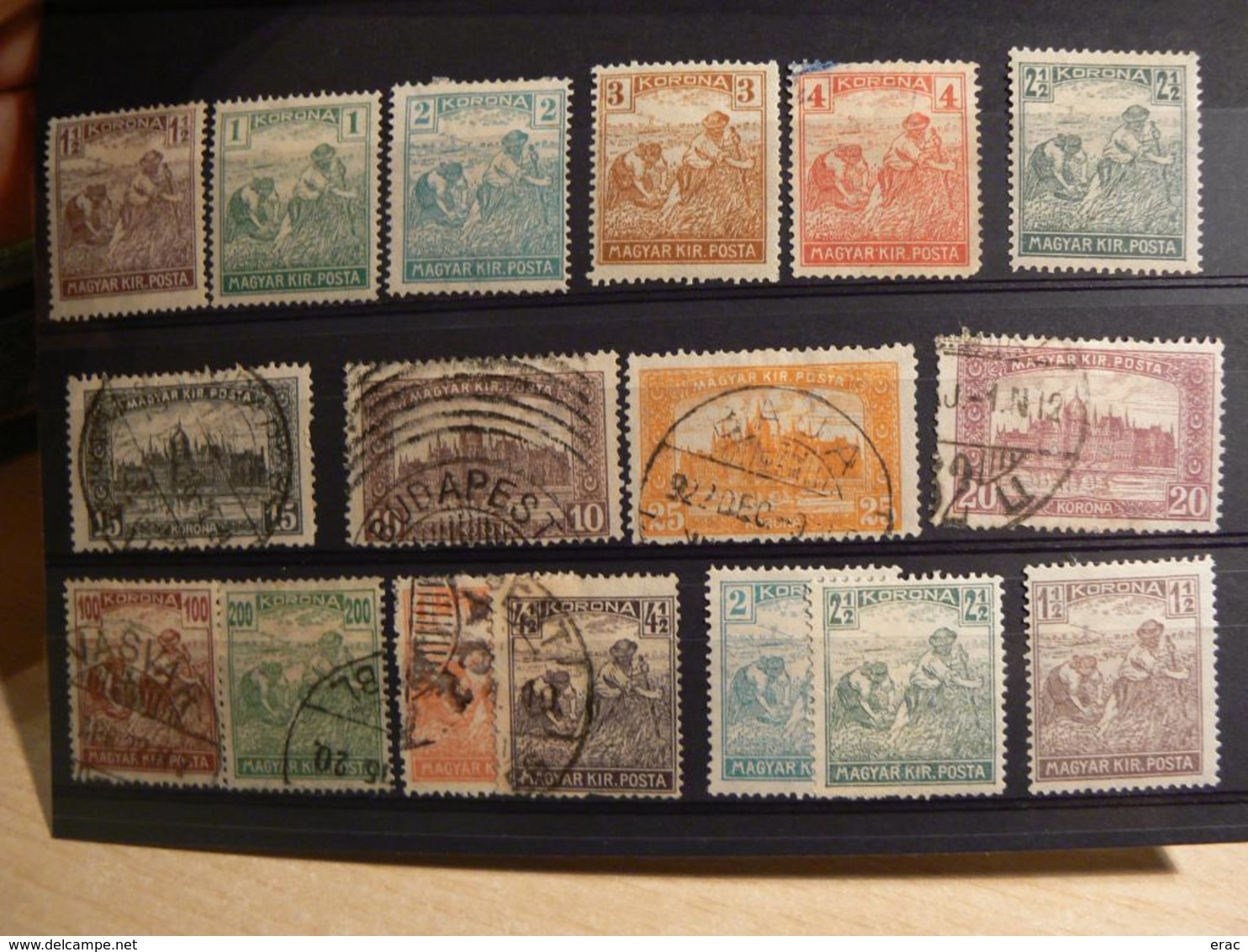 Hongrie - Lot De Timbres Anciens - Collections (sans Albums)