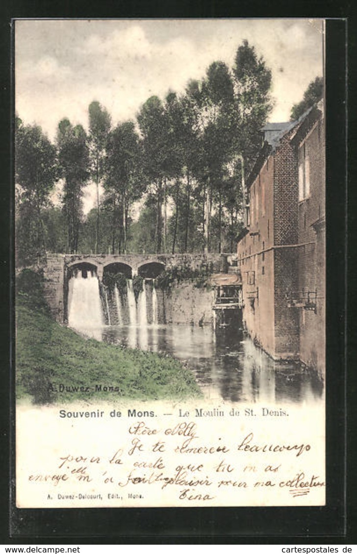 CPA Mons, Le Moulin De St. Denis - Mons