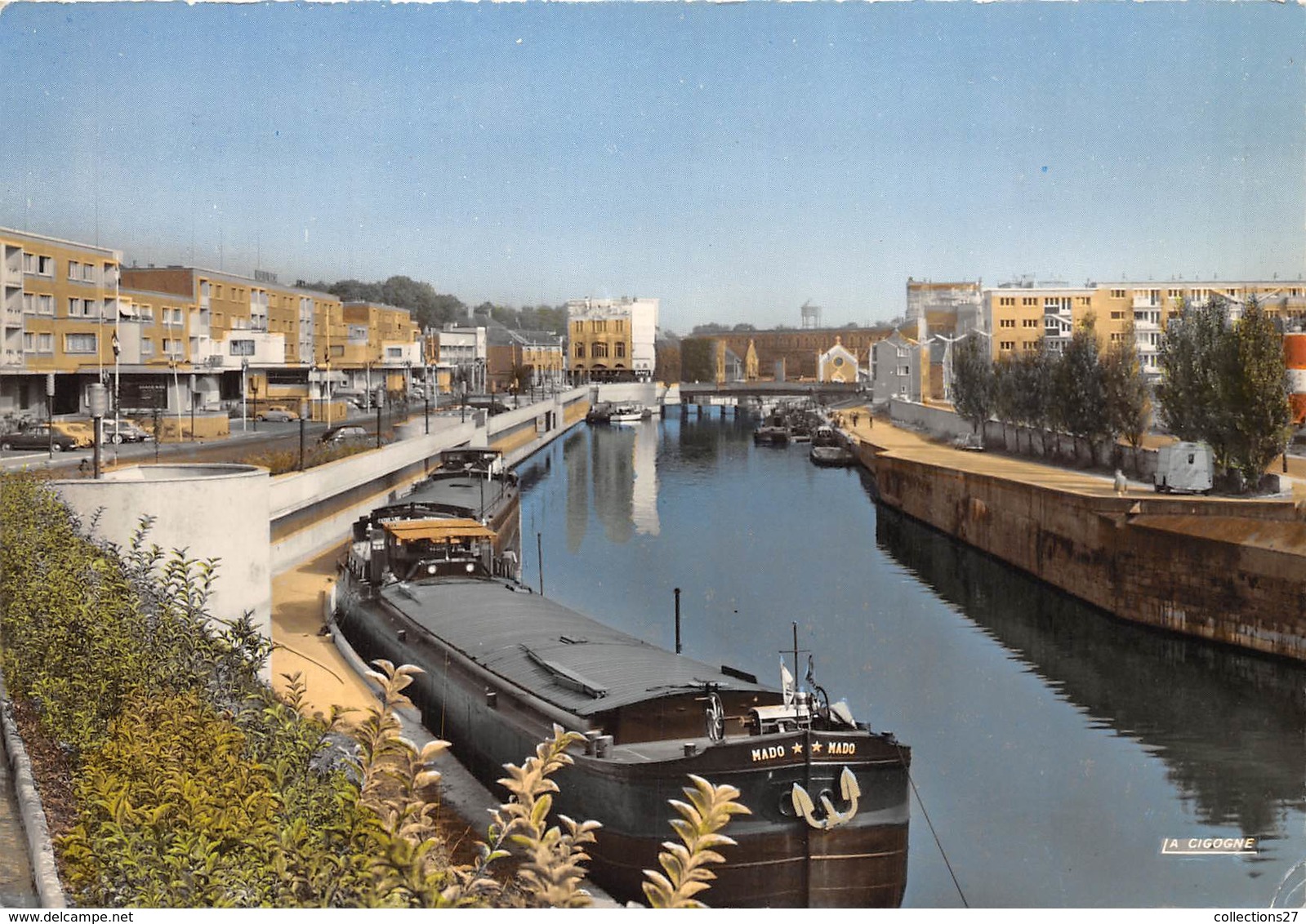 59-MAUBEUGE-LA SAMBRE ET LE MAIL  ( VOIR PENICHE ) - Maubeuge