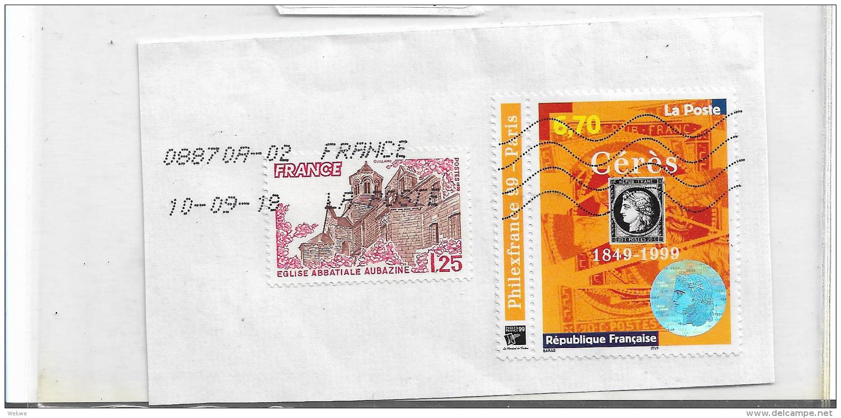 Frankreich 316 / Fragment 2018 Mit 2 Marken - Used Stamps