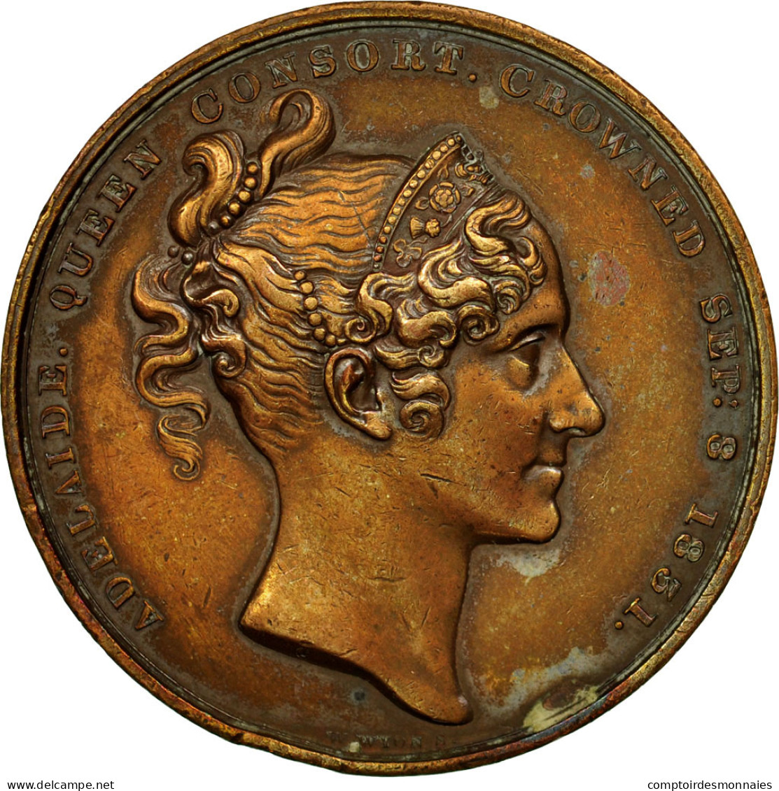 United Kingdom , Médaille, Couronnement De William IV, Adélaïde, 1831, Wyon - Autres & Non Classés
