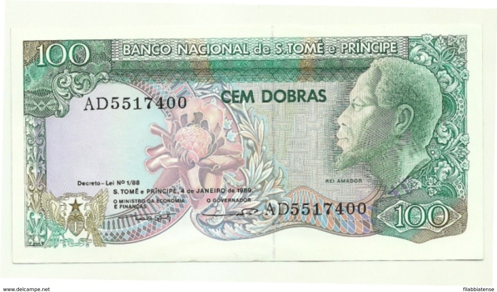 St. Tomè E Principe - 100 Dobras 1989     ++++++ - Sao Tome And Principe