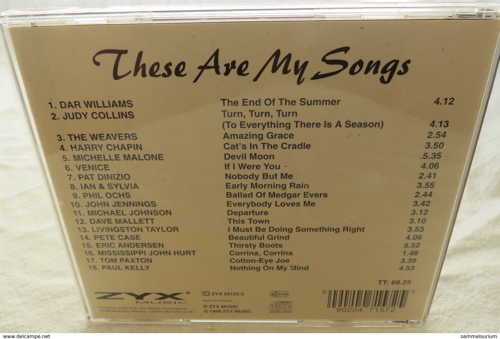 CD "These Are My Songs" Phil Ochs, Jan & Sylvia, Dar Williams, Harry Chapin, Judy Collins And More - Sonstige & Ohne Zuordnung